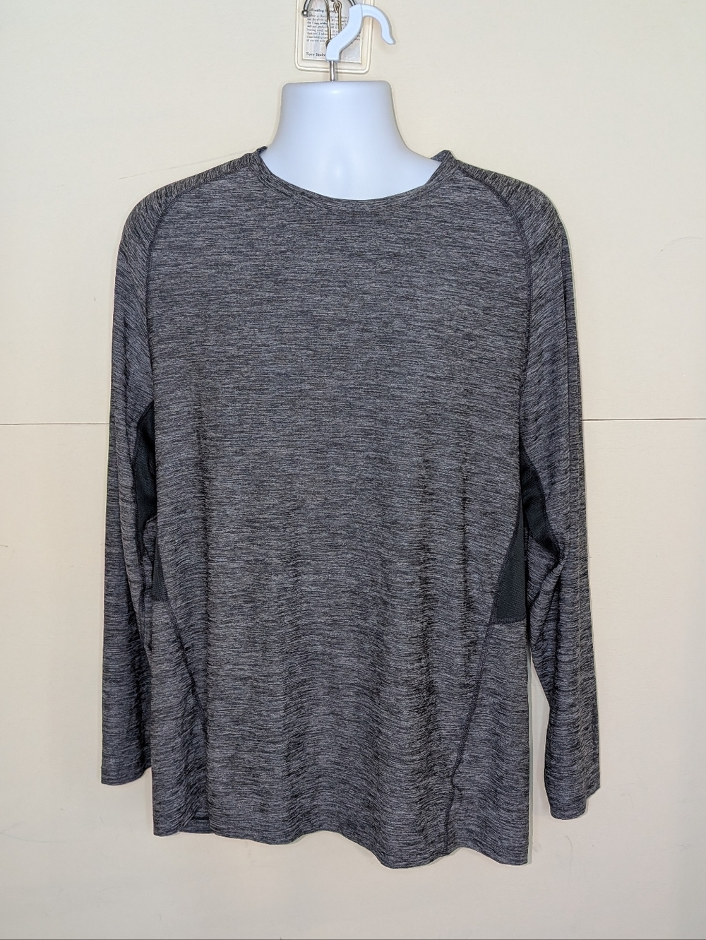 Russell Base Layer Athletic Long Sleeve Shirt  in Gray